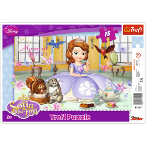 Puzzle Trefl Ramkowe 15el Sofia: Podwieczorek u Zosi